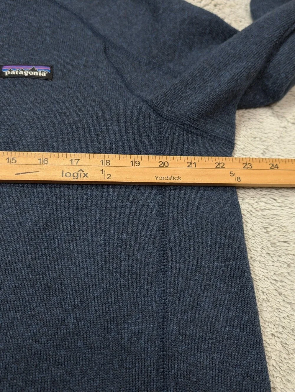 Patagonia Jacket Mens L Blue Navy Better Sweater Full Zip Fleece Outdoor Casual